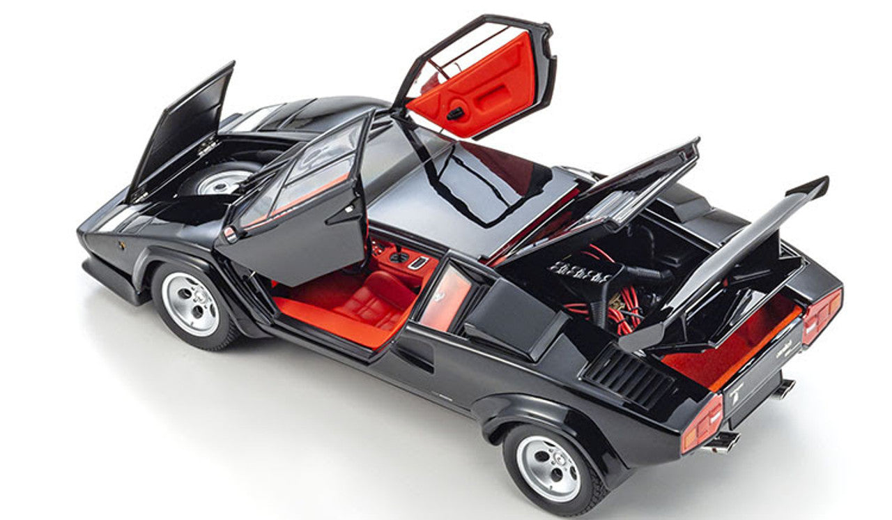 Lamborghini Countach LP 5000 quattrovalvole negru - 1:18 Kyosho