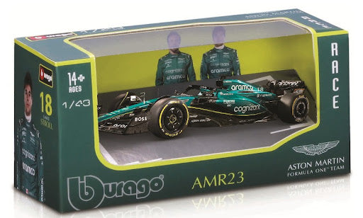 Formula 1 Aston Martin AMR23 Aramco #14 Fernando Alonso - 1/43 Bburago