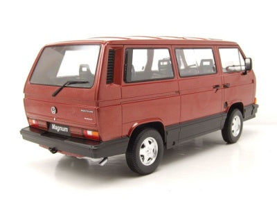 VW Bus T3 Multivan Magnum 1987 rosu- 1/18 KK-Scale