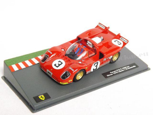 Ferrari 512 S 1000km Monza 1970 I.Giunti / N.Vaccarella cu vitrina plexiglass - 1/43 Altaya