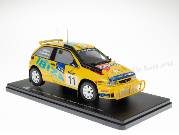 Seat Ibiza Kit Car Rovanpera - Silander Safari Rally 1998 - 1/24 Altaya