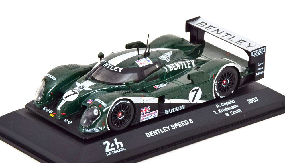 Bentley Speed 8 #7 2003 cu vitrina plexiglass - 1/43 Altaya