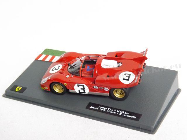 Ferrari 512 S 1000km Monza 1970 I.Giunti / N.Vaccarella cu vitrina plexiglass - 1/43 Altaya