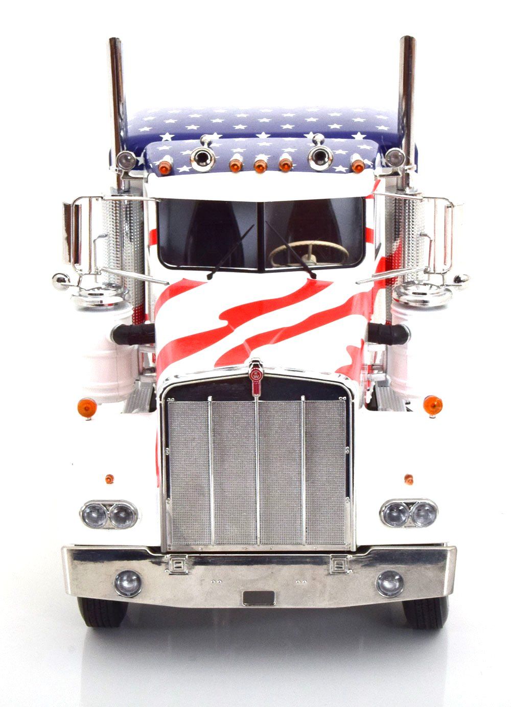 Camion Kenworth W900 stars and stripes white/red/blue - 1/18 Road Kings