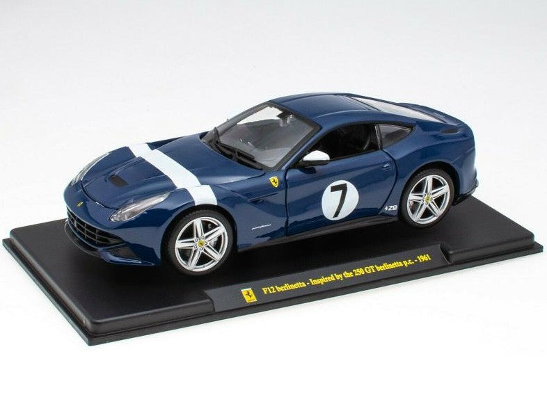 Ferrari F12 Berlinetta inspired by the 250 GT berlinetta 1961 cu vitrina plexiglass - 1/24 Bburago.