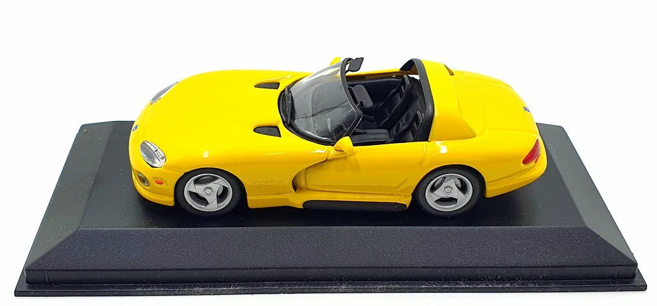 Dodge Viper Roadster 1993 galben cu vitrina plexiglass - 1/43 Minichamps